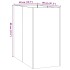 Jardinera acero blanco 40x80x80