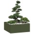 Jardinera acero verde oliva 100x100x40