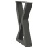 Patas para mesa de centro 2 uds antracita acero 28x(42-43,3)