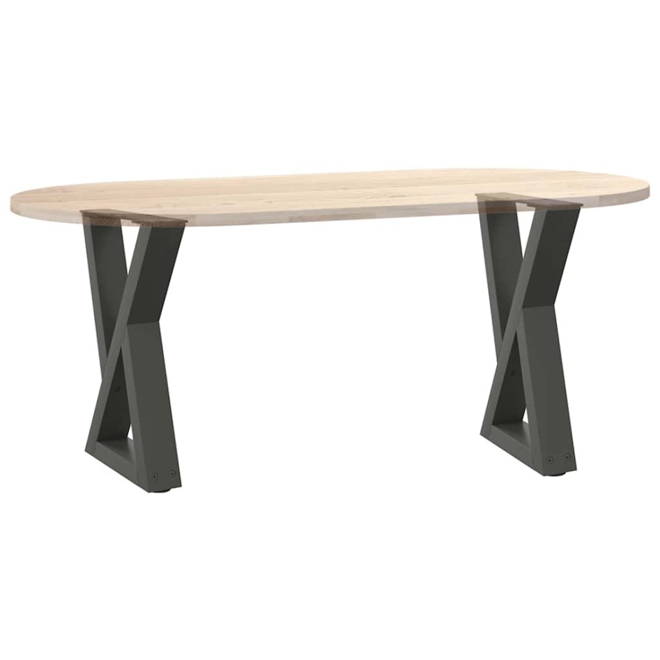 Patas para mesa de centro 2 uds antracita acero 28x(42-43,3)