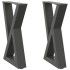 Patas de mesa centro 2uds acero antracita 38x(42-43,3)