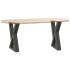 Patas de mesa centro 2uds acero antracita 38x(42-43,3)