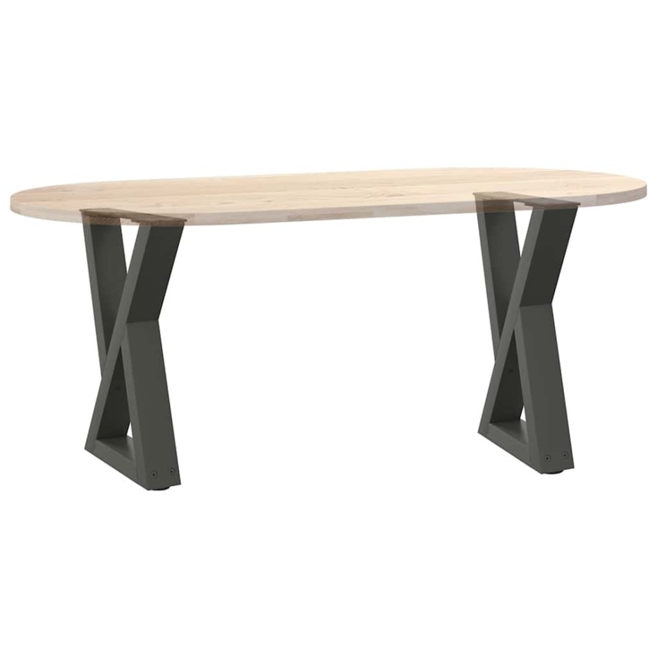 Patas de mesa centro 2uds acero antracita 38x(42-43,3)