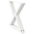Patas para mesa de centro 2 uds acero blanco 60x(42-43,3)