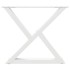 Patas para mesa de centro 2 uds acero blanco 60x(42-43,3)