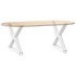 Patas para mesa de centro 2 uds acero blanco 60x(42-43,3)