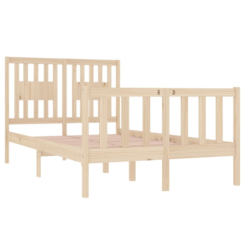 Estructura de cama madera maciza 120x190