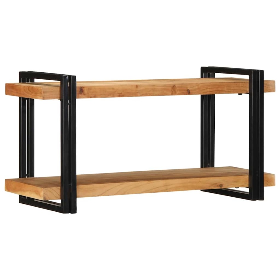 Estante de pared madera maciza de acacia 90x33x45