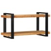 Estante de pared madera maciza de acacia 90x33x45 cm