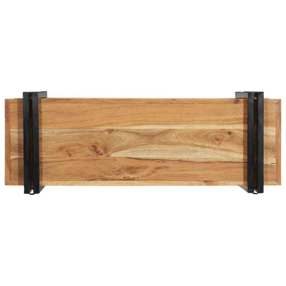 Estante de pared madera maciza de acacia 90x33x45