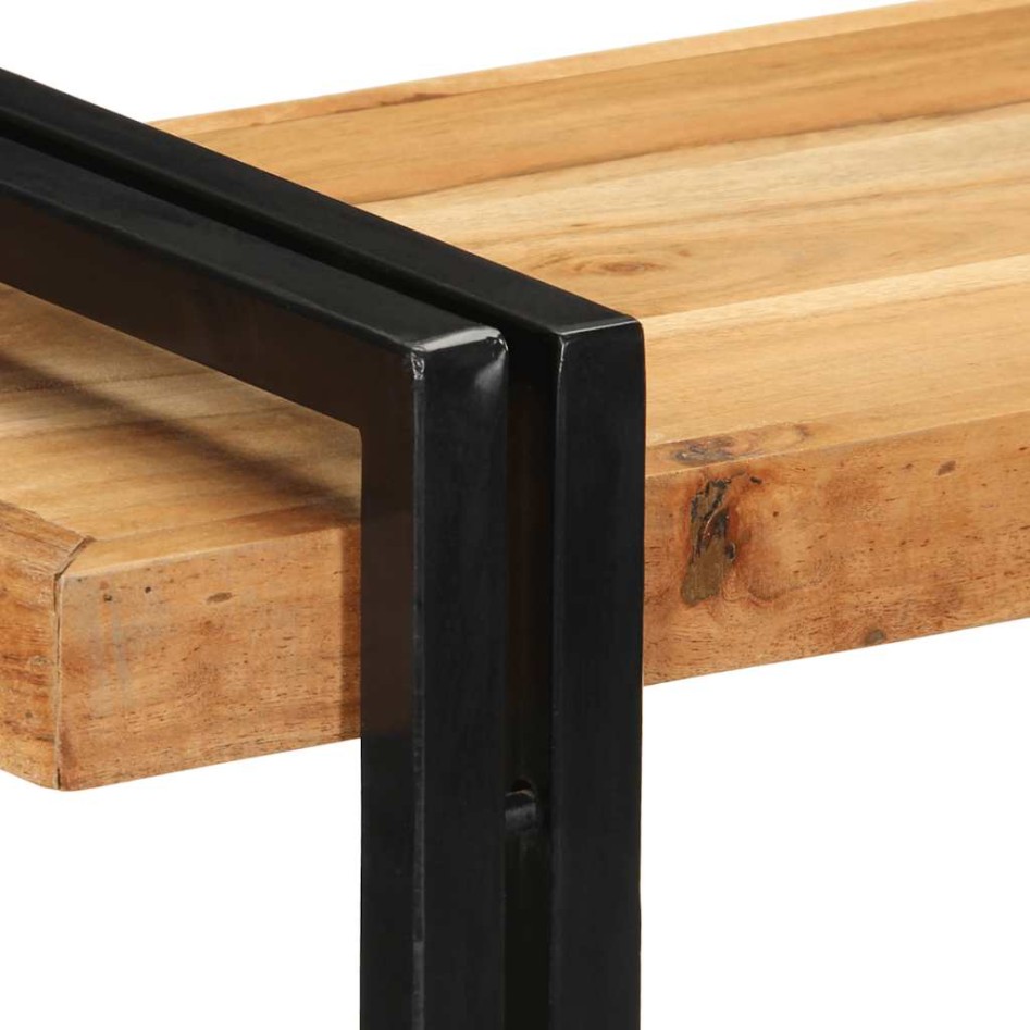 Estante de pared madera maciza de acacia 90x33x45