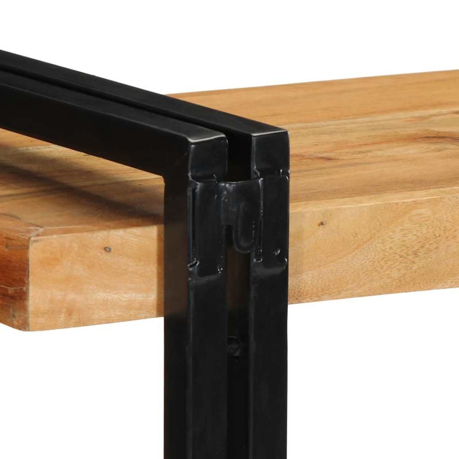 Estante de pared madera maciza de acacia 90x33x45