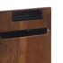 Cabecero de cama multicolor 140 cm madera maciza