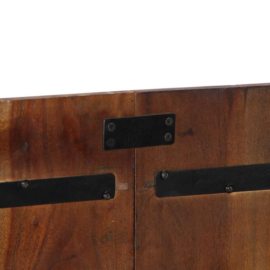 Cabecero de cama multicolor 140 cm madera maciza