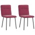Sillas de comedor 2 unidades terciopelo rojo