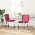 Sillas de comedor 2 unidades terciopelo rojo