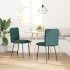 Sillas de comedor 2 unidades terciopelo verde