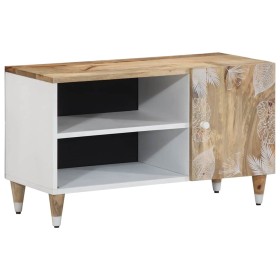 Mueble de TV madera maciza de mango 80x31,5x46