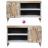 Mueble de TV madera maciza de mango 80x31,5x46