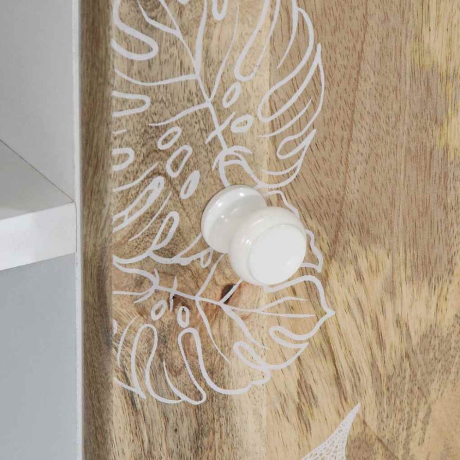 Mueble de TV madera maciza de mango 80x31,5x46