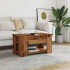 Mesa de centro madera de ingeniería madera antigua 79x49x41