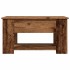 Mesa de centro madera de ingeniería madera antigua 79x49x41