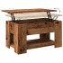 Mesa de centro madera de ingeniería madera antigua 79x49x41