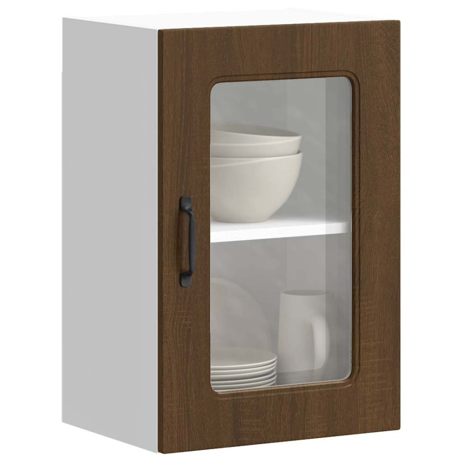 Armario pared cocina puerta de cristal Kalmar roble