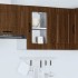 Armario pared cocina puerta de cristal Kalmar roble