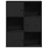 Librería de madera contrachapada roble negro 60x24x76,5