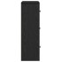 Librería de madera contrachapada roble negro 60x24x76,5