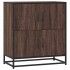 Aparador madera ingeniería roble marrón 68x35x76
