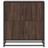 Aparador madera ingeniería roble marrón 68x35x76