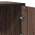 Aparador madera ingeniería roble marrón 68x35x76