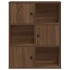 Estantería madera de ingeniería marrón roble 60x24x76,5