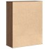 Estantería madera de ingeniería marrón roble 60x24x76,5
