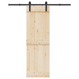 Kit de herrajes para puertas correderas acero negro 183
