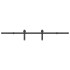 Kit de herrajes para puertas correderas acero negro 183