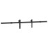 Kit de herrajes para puertas correderas acero negro 183