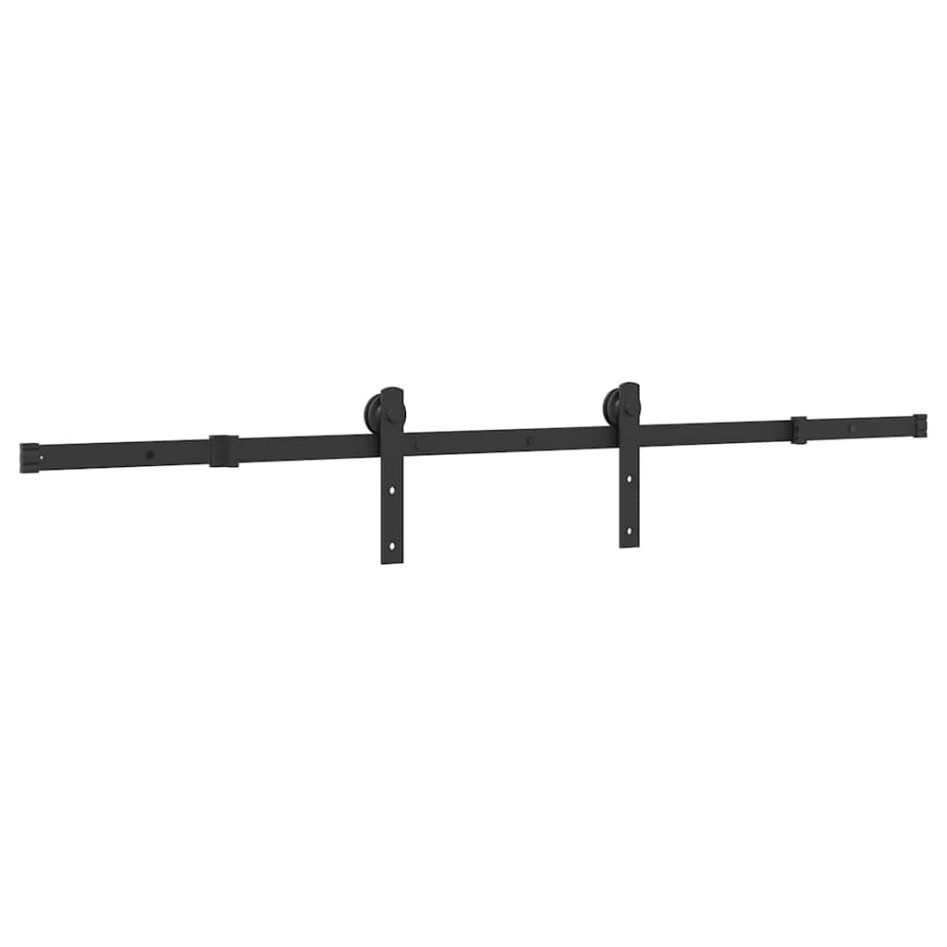 Kit de herrajes para puertas correderas acero negro 183
