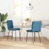 Sillas de comedor 2 unidades terciopelo