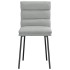 Sillas de comedor 2 unidades terciopelo gris