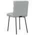Sillas de comedor 2 unidades terciopelo gris