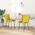 Sillas de comedor 2 unidades terciopelo