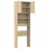 Armario de lavadora madera ingeniería roble Sonoma 64x24x190