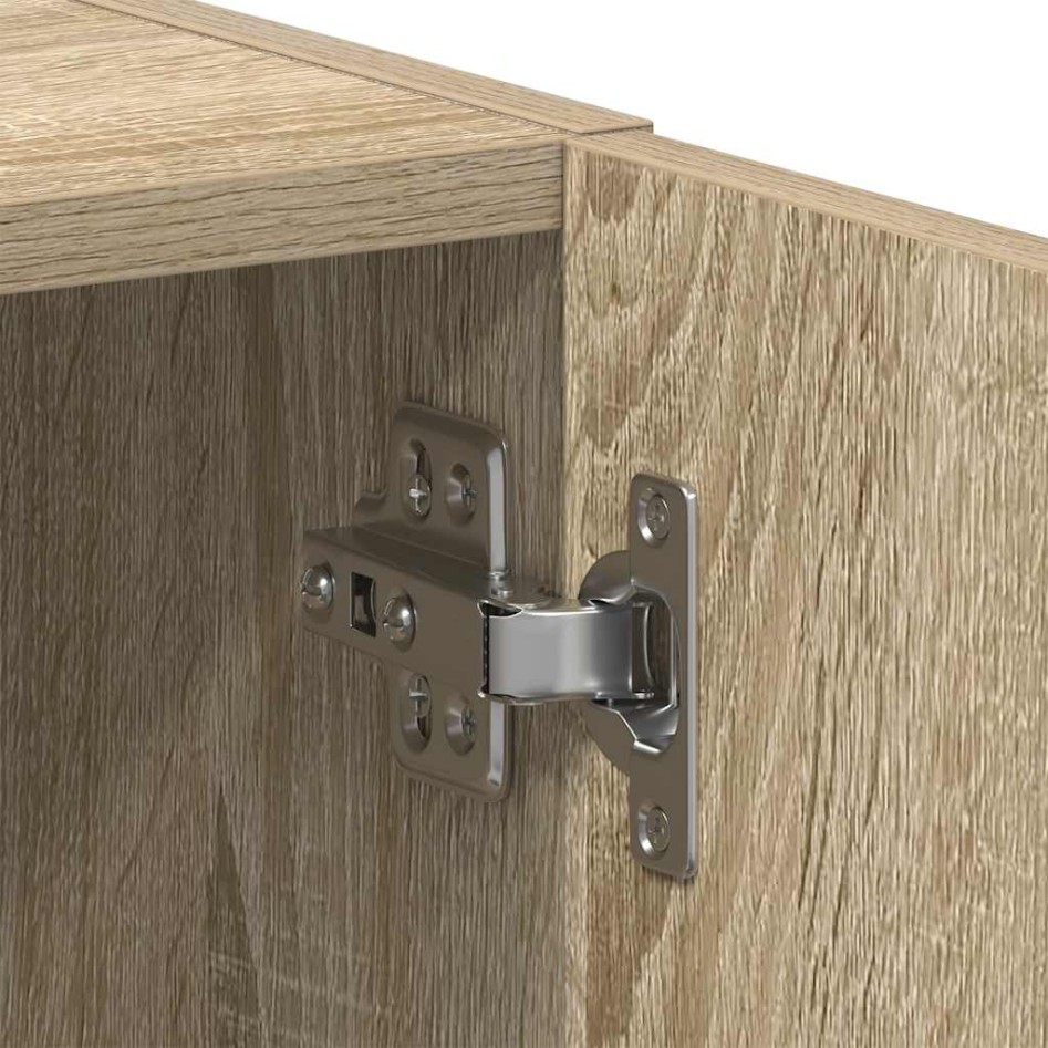 Armario de lavadora madera ingeniería roble Sonoma 64x24x190