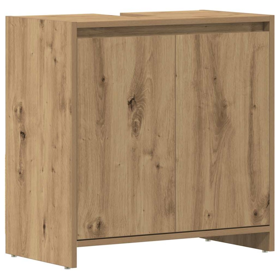 Mueble de lavabo de baño madera roble artisan 60x33x60