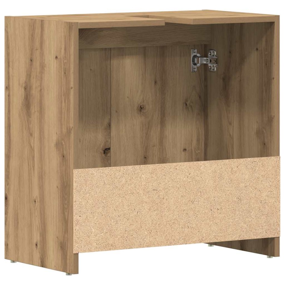 Mueble de lavabo de baño madera roble artisan 60x33x60