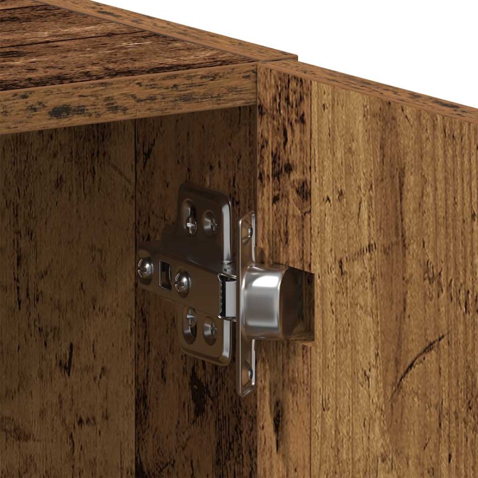 Armario lavadora madera ingeniería madera antigua 64x24x190