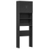 Armario de lavadora madera ingeniería negro 64x24x190